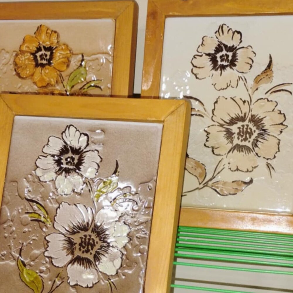 Vintage Hand Painted Italian Tiles